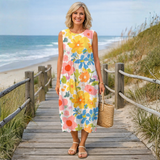 Ella Pastel Floral Midi Dress 2
