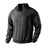 The Amalfi Half Zip Cable Knit Sweater for Men