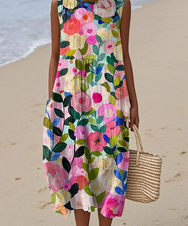 Ava Floral Midi Dress