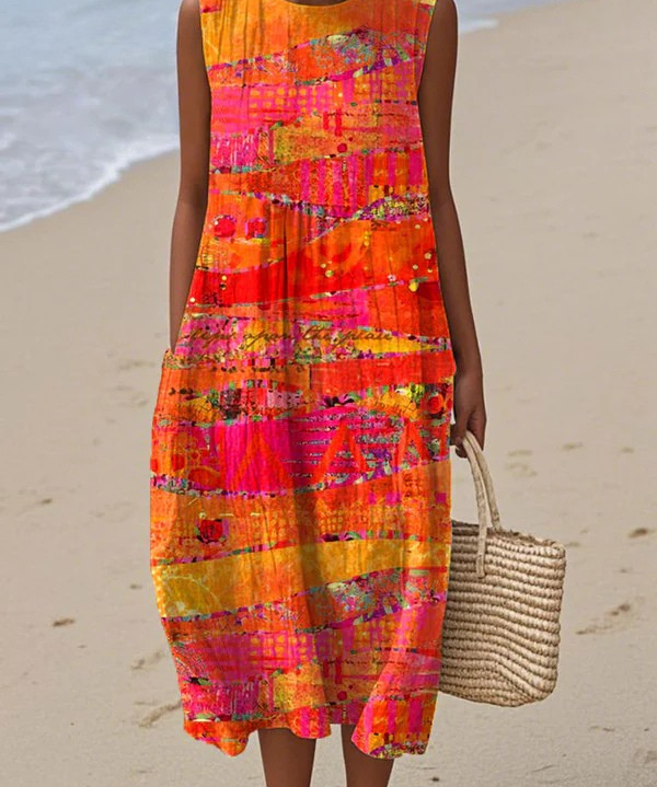 Faye Sunset Midi Dress