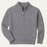 The Crestfield Cashmere Quarter Zip Sweater – Men's 100% Soft Luxury Wool Knit Sweater