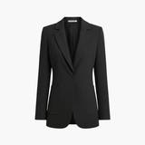 Women’s Blazer with Open Front and Long Sleeves