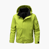 Men's Hooded Jacket with Zipper and Pockets