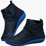 Women’s Ankle Boots with Slip-On Entry and Rubber Sole