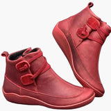 Women’s Ankle Boots with Slip-On Entry and Rubber Sole
