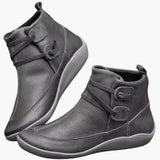 Women’s Ankle Boots with Slip-On Entry and Rubber Sole