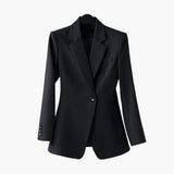 Women’s Blazer Set with Structured Fit and Straight Trousers