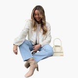Women's Bomber Jacket - Classic Look with Sequins