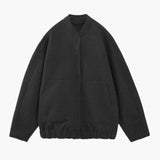 Women's Bomber Jacket - Hidden Button Closure with Stylish Design