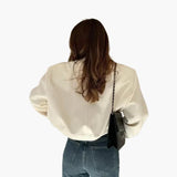 Women’s Bomber Jacket with Flap Pockets