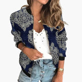 Women’s Bomber Jacket with Printed Surface