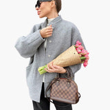 Women’s Bomber Jacket with Snap Buttons and Ribbed Cuffs