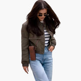 Women’s Bomber Jacket with Zip
