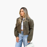 Women’s Bomber Jacket with Zip