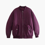 Women’s Bomber Jacket with Zipper