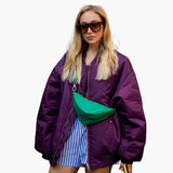 Women’s Bomber Jacket with Zipper