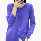 Women's Cardigan with V Neck and Button Closure