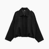 Women’s Casual Zip-Front Bomber Jacket with Relaxed Fit
