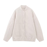 Women’s Front Zip Bomber Jacket with Ribbed Cuffs