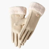 Women’s Gloves with Lined Interior and Folded Cuffs