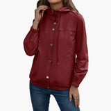 Women’s Hooded Jacket with Snap Buttons