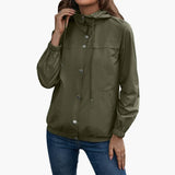 Women’s Hooded Jacket with Snap Buttons
