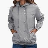 Women’s Hooded Jacket with Snap Buttons