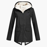 Women’s Hooded Jacket with Zipper Closure