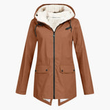 Women’s Hooded Jacket with Zipper Closure