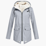 Women’s Hooded Jacket with Zipper Closure