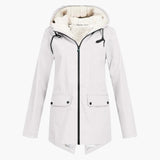 Women’s Hooded Jacket with Zipper Closure