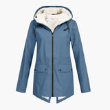 Women’s Hooded Jacket with Zipper Closure