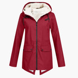Women’s Hooded Jacket with Zipper Closure