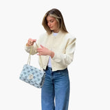 Women’s Jacket with Button Closure and Ribbed Hem
