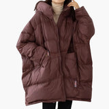 Women’s Padded Jacket with Hood and Front Pockets