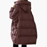 Women’s Padded Jacket with Hood and Front Pockets