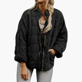 Women’s Quilted Zip-Up Jacket with Side Pockets