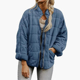 Women’s Quilted Zip-Up Jacket with Side Pockets