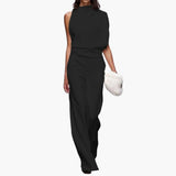 Women’s Sleeveless Wide Leg Jumpsuit One-Piece