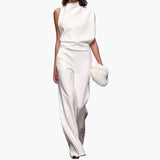 Women’s Sleeveless Wide Leg Jumpsuit One-Piece