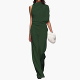 Women’s Sleeveless Wide Leg Jumpsuit One-Piece