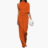Women’s Sleeveless Wide Leg Jumpsuit One-Piece