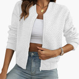 Women's Stylish Summer Bomber Jacket - Timeless Design