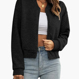 Women's Stylish Summer Bomber Jacket - Timeless Design