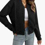 Women's Stylish Summer Bomber Jacket - Timeless Design