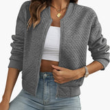 Women's Stylish Summer Bomber Jacket - Timeless Design