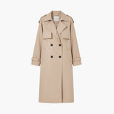 Women’s Trench Coat with Button Placket