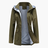 Women’s Trench Coat with Zip Closure