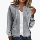 Women’s Zip-Up Hoodie with Drawstring Hood