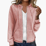 Women’s Zip-Up Hoodie with Drawstring Hood